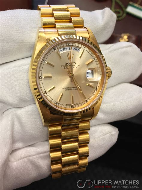 rolex day date 18k gold price|rolex day date 18238 price.